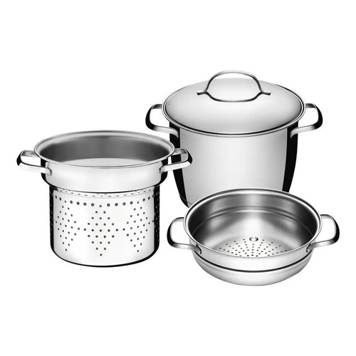 Juego 3 Pz Allegra Tramontina Cozzi Pasta Acero Inox 20cm