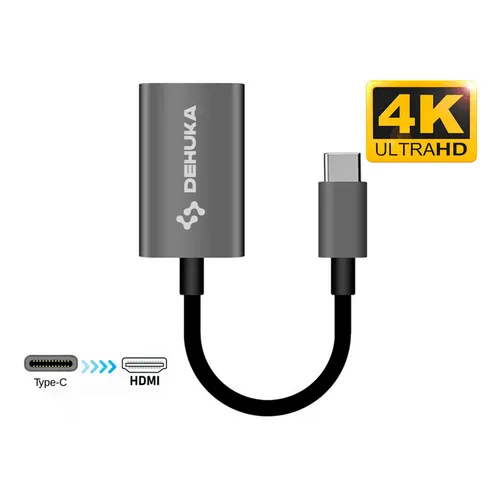 Adaptador Usb C A Hdmi 4k Celulares Notebooks DEHUKA