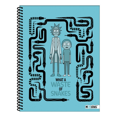 Cuaderno Rick & Morty Universitario T/sr 80 Hojas Mooving Color 1