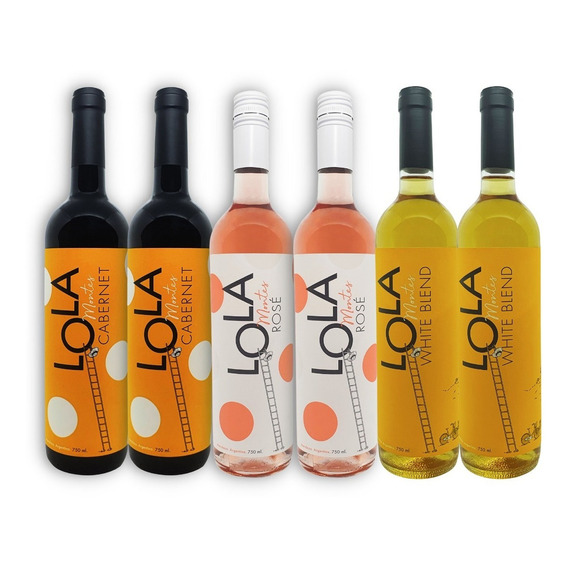 Kit Lola Montes 2u Cabernet Sauv + 2u White Blend +2u Rosé