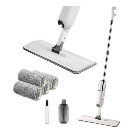 Trapeador Spray Mop Microfibra Atomizador 4 Almohadilla