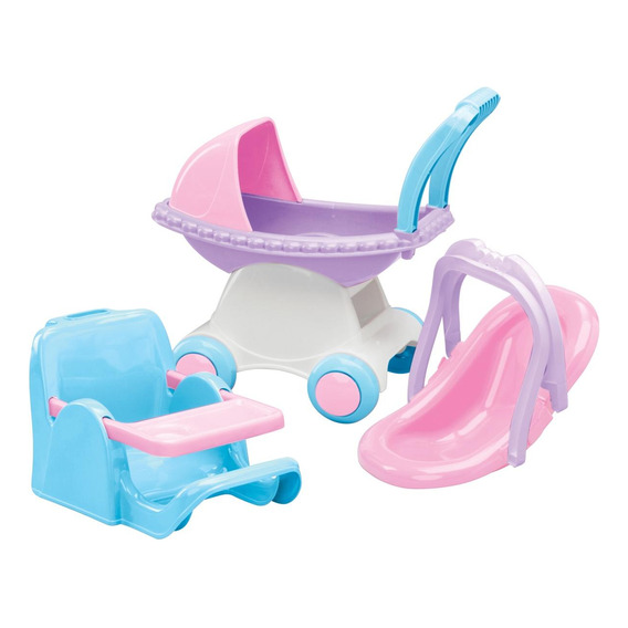 Coche 3 En 1 Rosa 46x27x43 Cms American Plastic