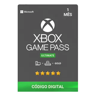 Passe De Jogo Xbox Microsoft Xbox Game Pass Ultimate 1 Mês (xbox, Pc, Xcloud) 