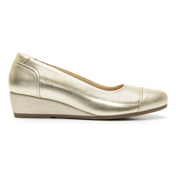 Flats Flexi Para Mujer Estilo 127002 Oro