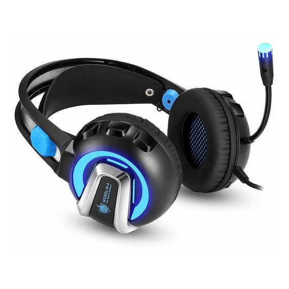 Auricular Gamer Micrófono Luces Retro Iluminado Led Pc Ps4