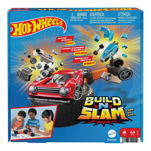 Mattel Games Juego De Mesa Hot Wheels Construye Y Destruye