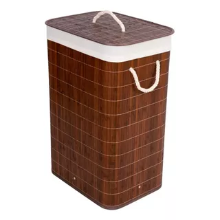 Cesto Bambu Premium 60cm Multiuso Organizador Jolitex Cor Marrom