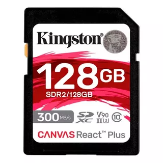 Memoria Sd Kingston Canvas React Plus 128gb Uhs-ii U3 V90 