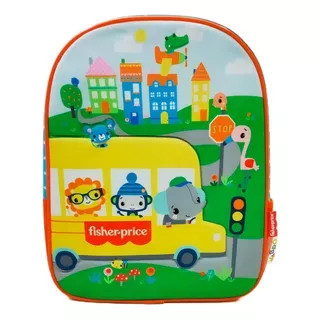 Mochila Escolar Wabro Jardin Fisher Price 12'' Color 41211