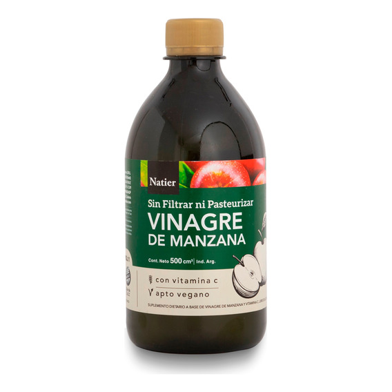 Natier Suplemento Vinagre De Manzana Vitamina C Vegano 500ml