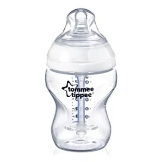 Mamadera Tommee Tippee Anti Cólicos Color Blanco Transparente Extra Slow Flow
