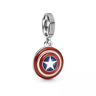 Charm Capitan America Plata 925