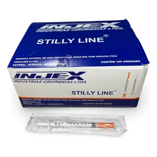 Seringa De Insulina 1ml C/ Agulha Extra Fina 30g C/100und