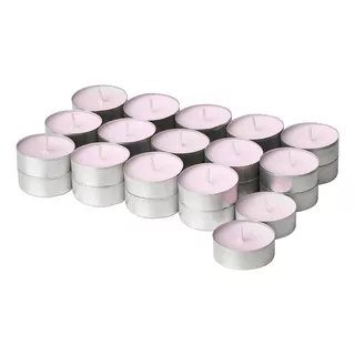 Velas Aromáticas X30 Spa 3.5horas Relajantes Ambientador Color Rosa Claro Fragancia Jazmín Liso