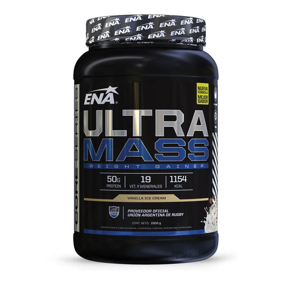 Suplemento Ena Ultra Mass Gainer Proteina Vainilla X 1,5 Kg