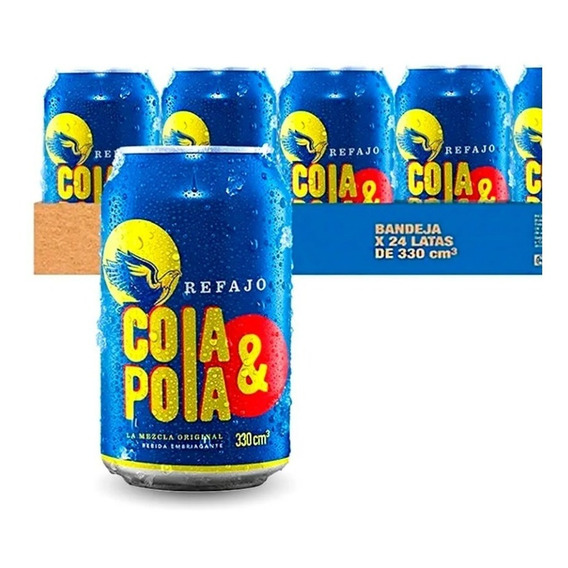 Cola y Pola cerveza refajo 330 mL por 24 unidades