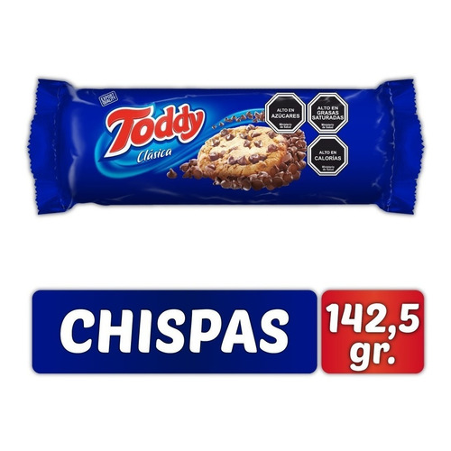 Galletas Con Chispas De Chocolate Clásica Toddy, 142.5 Grs