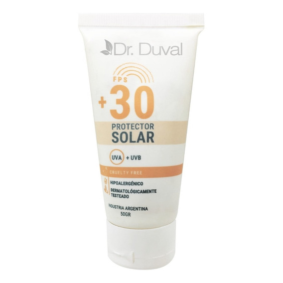 Protector Solar Hipoalergenico 30 Fps Uva+uvb 50gr Dr Duval