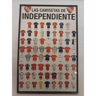 Independiente Camisetas Del 1904 Al 2018 Cuadro Enmarcado 