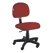 Cadeira De Escritório Shop Cadeiras Ag401s  Vermelha E Preta Com Estofado De Polipropileno