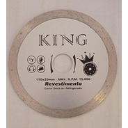 Disco Corte Diamantado Revestimento 110x20mm King