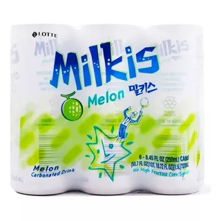 Lotte Milkis Bebida Sabor Melón 6 Pack