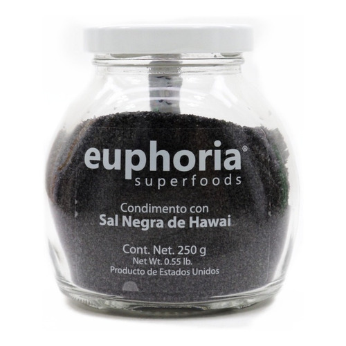 Sal negra Euphoria Superfoods de Hawai natural 250gr