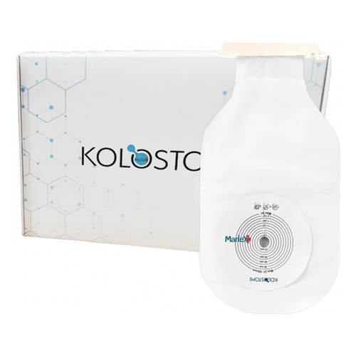 Pack 2 bolsas Kolostomi com 10 pz para adulto Colostomia Blanco
