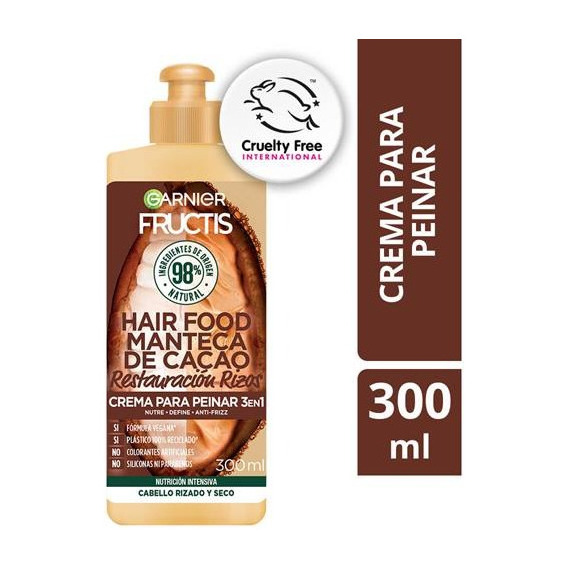 Crema De Peinar Hairfood Cacao - mL a $87