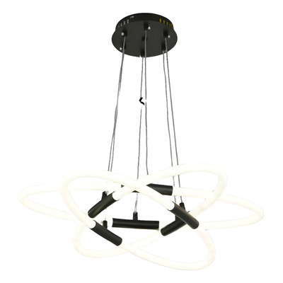 Colgante Led Moderno Negro Diseño Mdp97 Dinamico Spl Negro