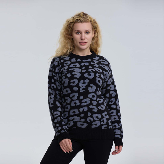 Sweater Mujer Full Casual Negro Fashion's Park