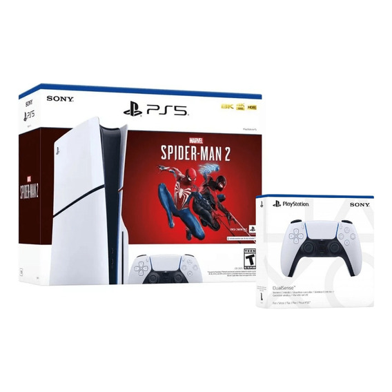 Consola Playstation 5 Slim Spiderman 2 + Control Blanco 