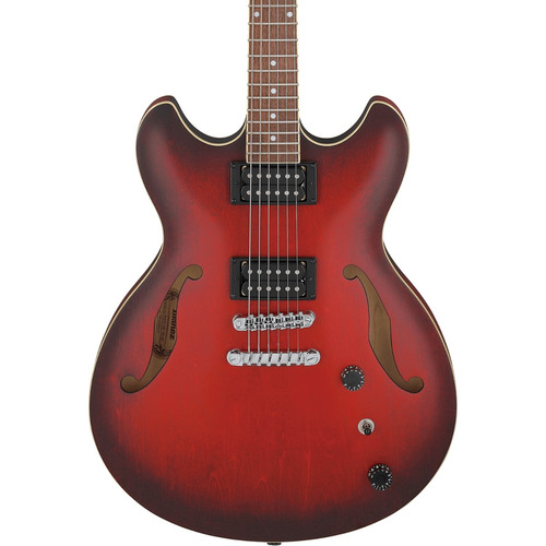 Ibanez As53-srf Guitarra Eléctrica Rojo Sunburst Hollow Body Color Transparent red flat Material del diapasón Nogal Orientación de la mano Diestro