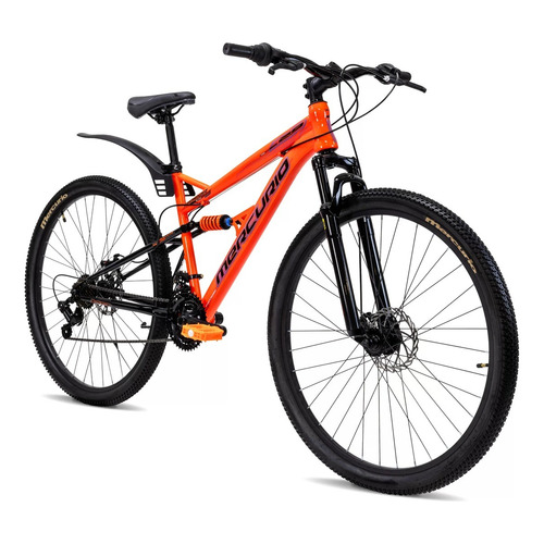 Bicicleta Mercurio Kaizer Dh 21 Velocidades Rodada 29 Color Naranja Tamaño Del Cuadro M