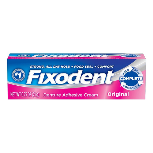 Adhesivo para Prótesis Dental Fixodent Original x21gr