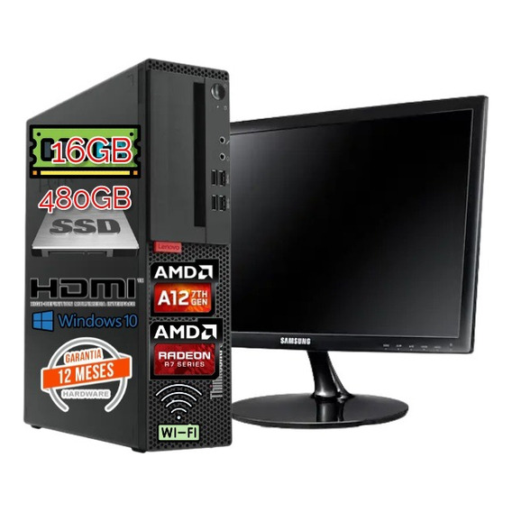 Pc+mon Lenovom715s A12-980016gb480gbssdradeonr7 Facturagaran