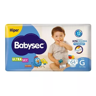 Fralda Babysec Ultrasec G 64 Unidades