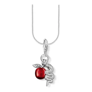 Collar Mujer Hombre Dije Charm Snake Apple Red