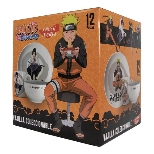 Vajilla Naruto 12 Piezas Platos, Bowls, Tazas Geek Industry