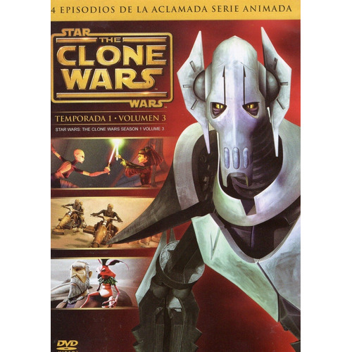 Star Wars The Clone Wars Temporada 1 Volumen 3 Serie Dvd