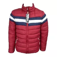 Campera Hombre Inflable Chaqueta Impermeable Rayada Colores