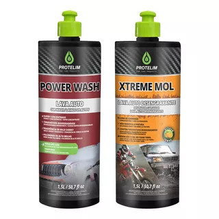 Shampoo Automotivo Carro Power Wash + Xtreme Mol Protelim