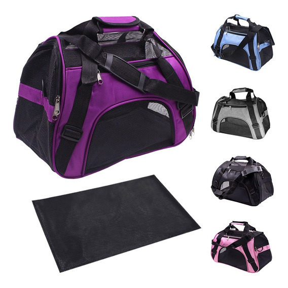 Bolsa Transportadora Para Perro Gato Mascota Plegable Grande