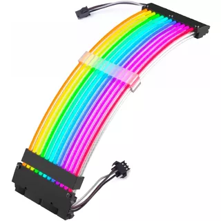 Cable Extensor Rgb Criptoarg Motherboard Atx 24pin Aura Sync