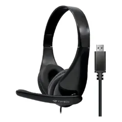Headset C3 Tech Com Microfone Ph-340bk Usb Stereo C/controle Cor Preto no Mercado Livre com oferta e cupom de desconto