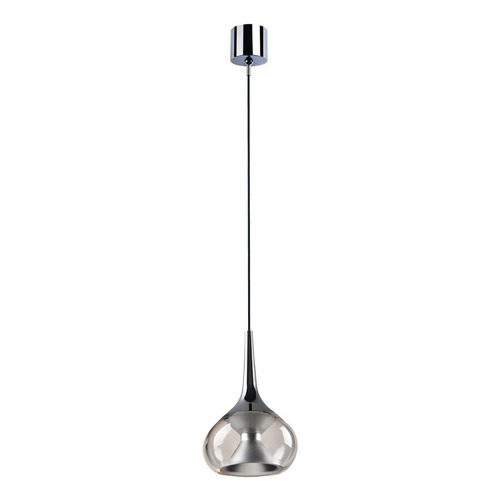 Lámpara Colgante Moderna Transparente De Aluminio Tecnolite Color Blanco 5CTLLED8203MV30CT