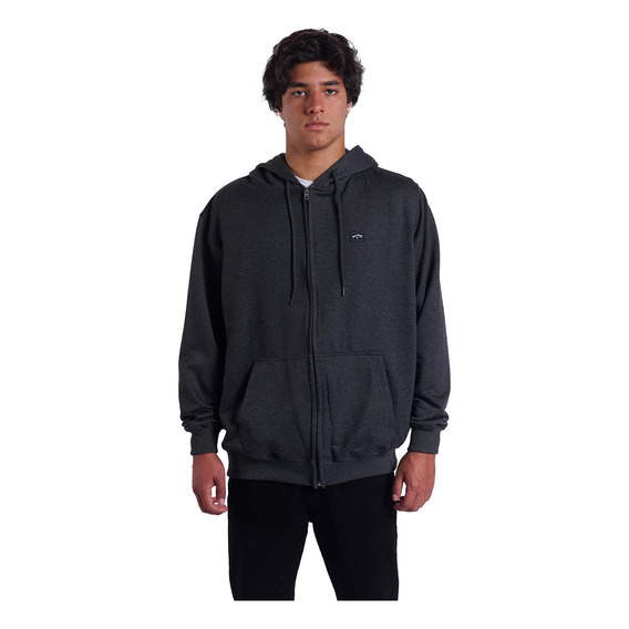 Polerón Billabong Para Hombre Classic Zip Negro