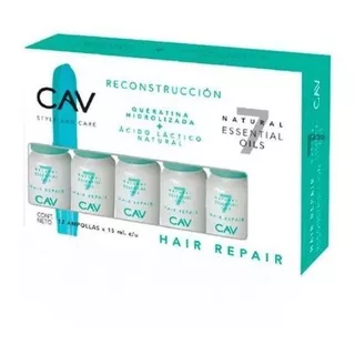 Ampollas Hair Repair. Reconstrucción Cav 12 Unidades