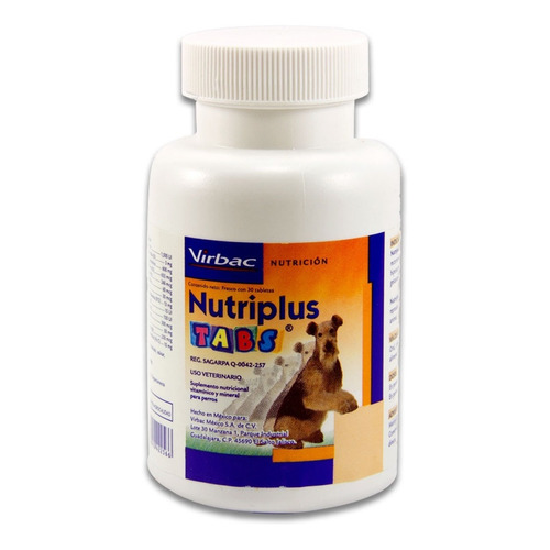Nutriplus Tabs 30 Tabletas Vitaminas Para Perro Virbac