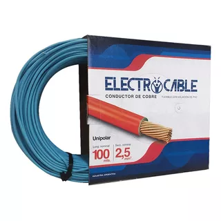 Cable Unipolar 2,5 Varios Colores Electrocable X 100m 